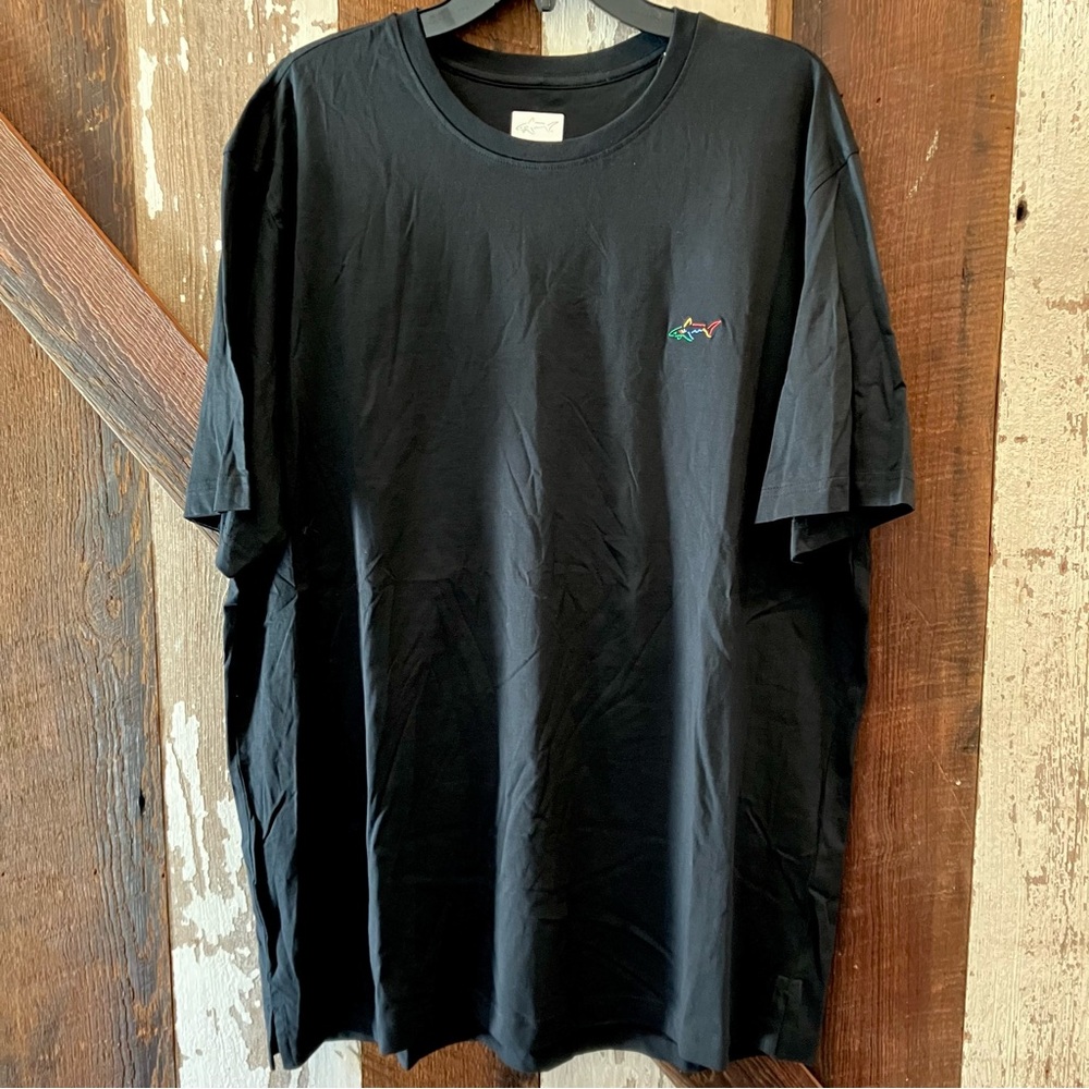 NWT Greg Norman Collection Black Short Sleeve Tee Crew Neck XL